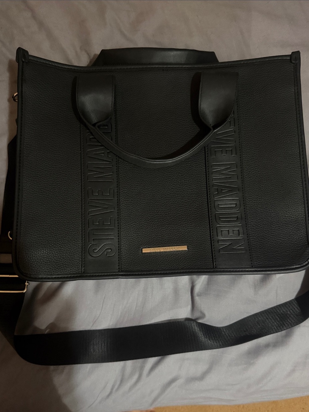 Steve Madden Black Tote Purse